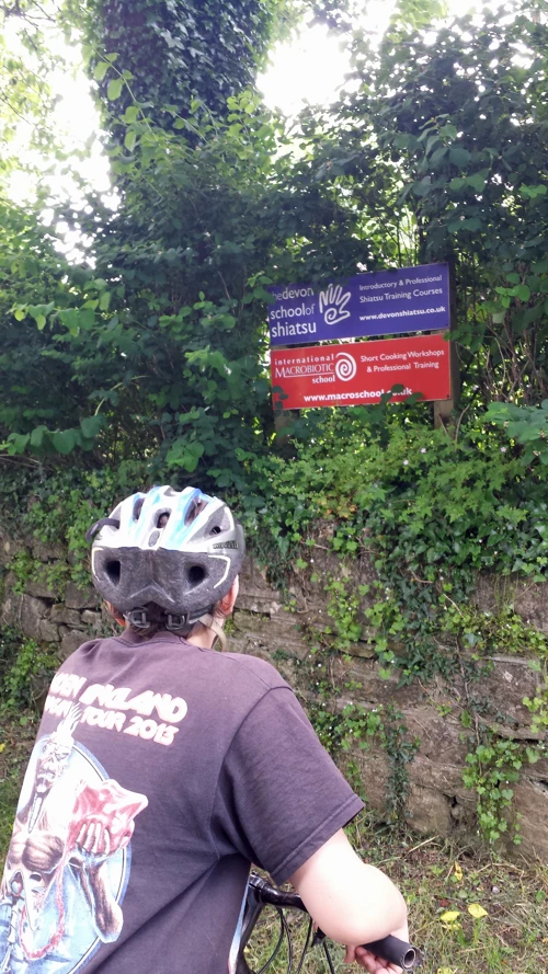 We’d never heard of Shiatsu—what goes on in here? Near Buckyette, Staverton.