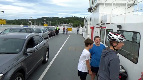 On board the Windermere ferry from Bowness to Far Sawrey