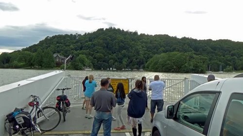 Looking back to Bowness from the Windermere ferry