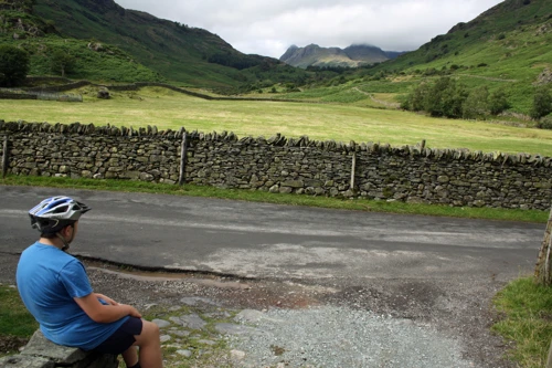 View towards the Langdale Pikes from Fell Foot Bridge, Little Langdale