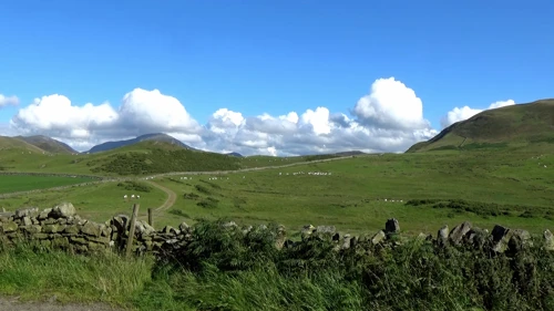 Fabulous view towards Burnbank Fell from the quiet Loweswater road, 24.4 miles in