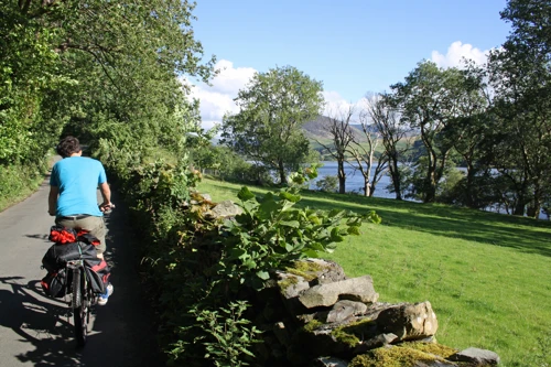 Lawrence on the road beside Loweswater