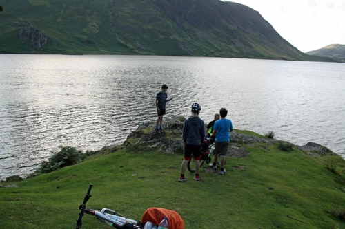 The group at Hawes Point, Crummock Water