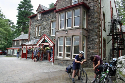 Preparing to leave Buttermere Youth Hostel.