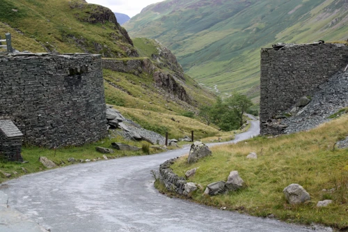 Looking west from the top of Honister Pass.