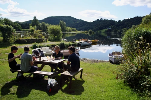 Grasmere from Faeryland boat hire.