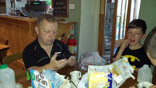 Breakfast at Thorney How Independent Hostel (new photo for 2024).