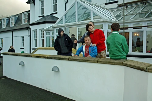 Leaving the Ilsington Country Hotel after our Christmas Lunch