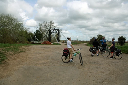 Private suspension bridge at Ham.