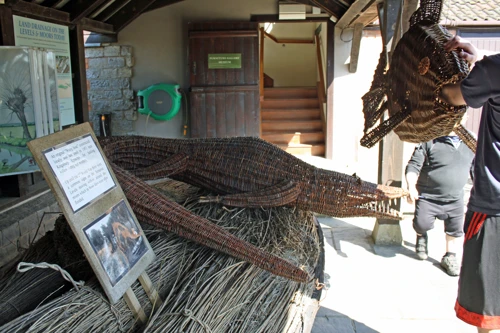 Wicker crocodile snaps at John; a wicker fish eats Will’s arm.