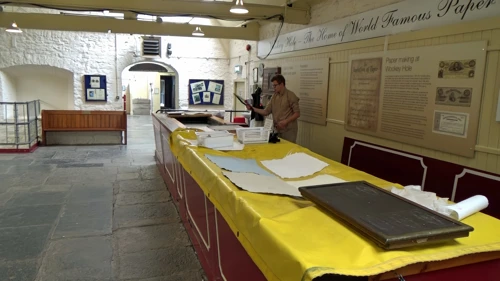 Handmade paper demo at the museum. Lawrence would've enjoyed it, if he'd noticed.