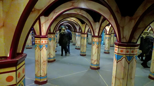 The fascinating Mirror Maze at Wookey Hole.