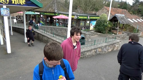 Leaving Wookey Hole.