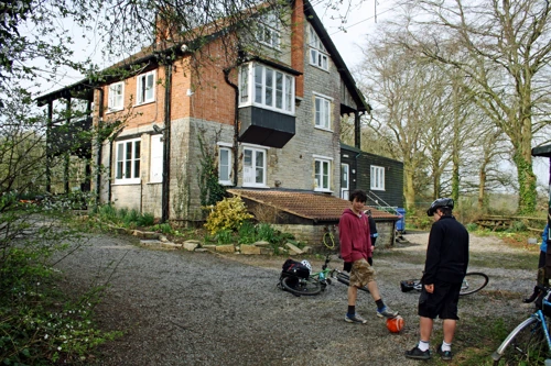 Street Youth Hostel, viewed from the cycle shed.