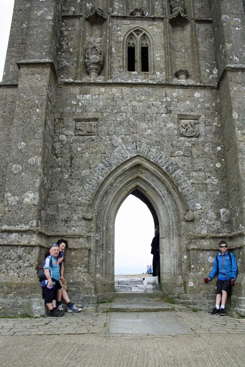 St Michael's Tower atop Glastonbury Tor.