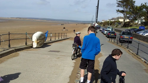 Preparing for lunch by Instow Beach.
