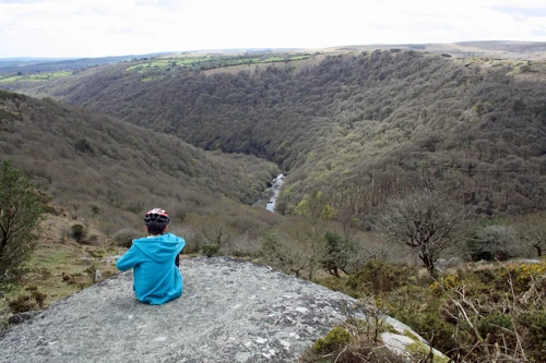 View over the secluded Dart Valley from Mel Tor on Dr Blackall’s Drive