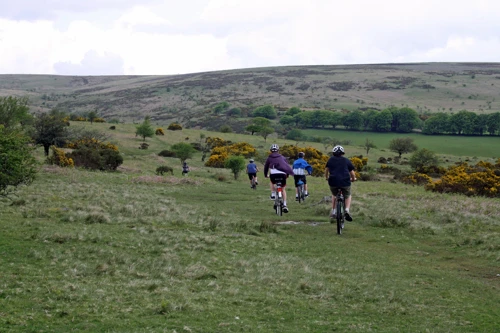 The moorland descent to Chalk Ford.