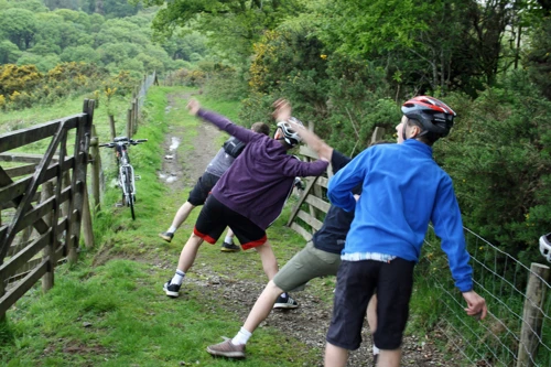 A stone-throwing contest on Scoriton Down.