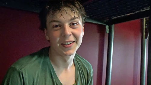 Lawrence forgot a towel; now perfecting the air‑dry at Malham Youth Hostel