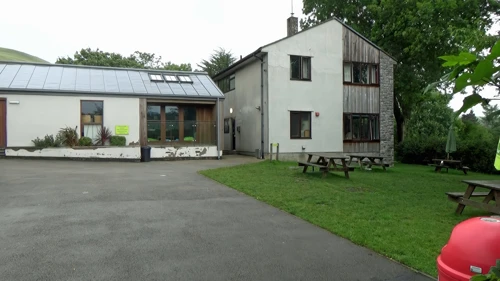 Our room was in The Fold annexe at Malham Youth Hostel, right.