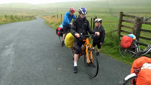 A very wet spell near Malham Tarn.