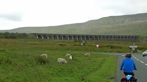 The Ribblehead Viaduct, 15.2 miles into the ride.