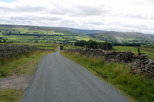 Looking back over Wensleydale to Semer Water from near Askrigg Common’s top
