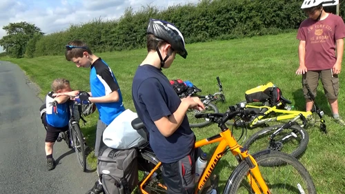 Hutton Hill near Finghall, 12.9 miles into the ride.