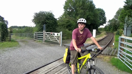 Crossing the Wensleydale Railway at Springwell Lane, Northallerton.