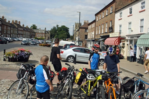 Lunch in Bedale, 19.8 miles into the ride.