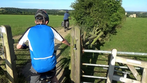 Taking the gate off its hinges makes life much easier