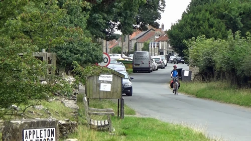 George rides through Appleton-le-Moors, 10.1 miles into the ride.