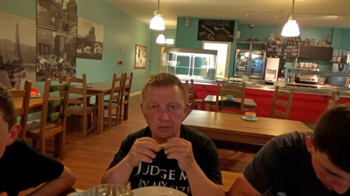 A birthday meal at Whitby Youth Hostel.