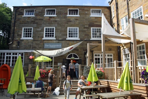 The Quarterdeck Café at Boggle Hole Youth Hostel, open to the public