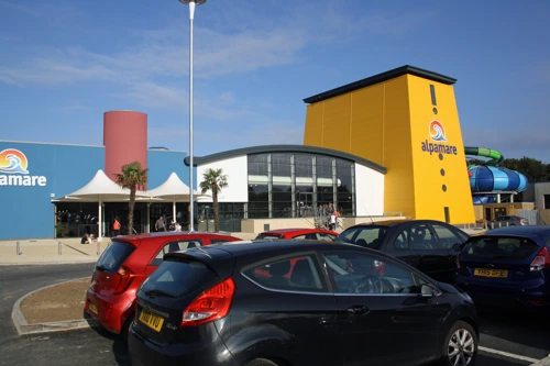 Brand-new and very expensive Alpamare Water Park, Scarborough
