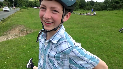 Birthday boy George at Clearbrook, offering the camera a few choice comments.