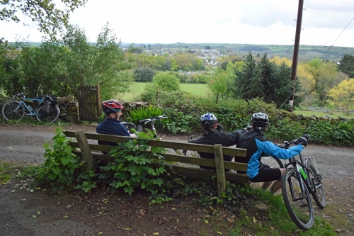 View across South Brent from Splatton Lane.