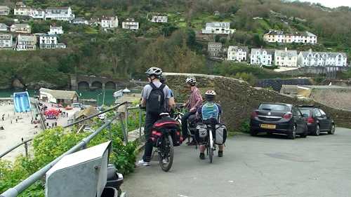 Great views to Looe beach from East Cliff