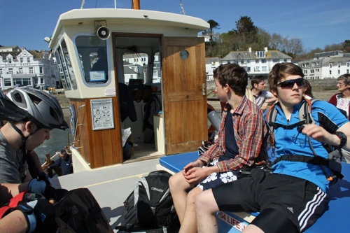 On board the St Mawes Ferry to Falmouth
