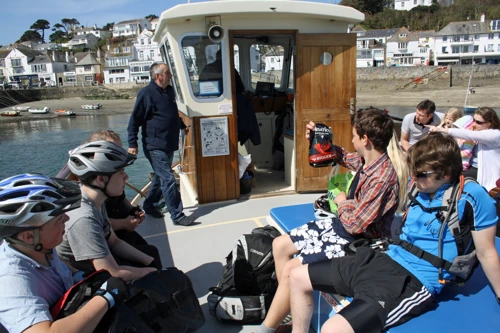 On board the St Mawes Ferry to Falmouth