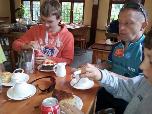 Sam, John and Will enjoying refreshments