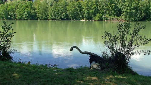 Grillplatz, by the River Aare just beyond Bannwil HEP station, 17.3 miles into the ride