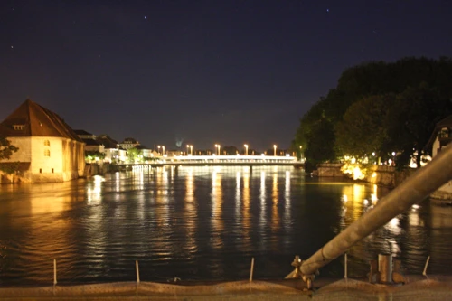 The River Aare from the Wengi Bridge, Solothurn, just outside the Youth Hostel