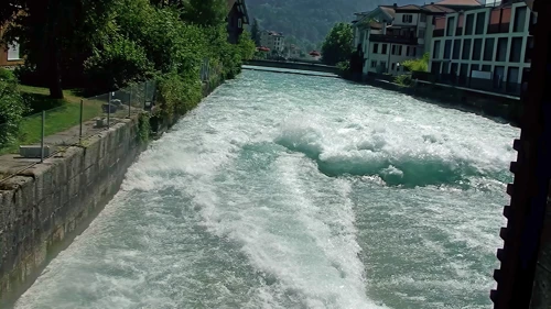 The outflow from the HEP station at Interlaken