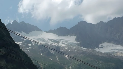 View to the Handegg Alps from Haaggen Tunnel path