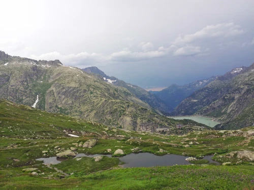 View back down the valley from Grimsel Pass