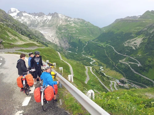 Magnificent views from Grimsel Pass Overlook